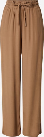 OPUS Loose fit Trousers 'Mikali' in Brown: front