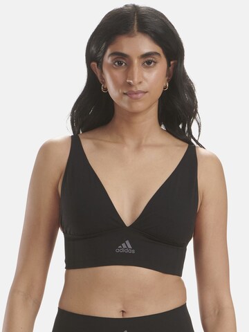 ADIDAS SPORTSWEAR Bustier Sport-BH in Schwarz: predná strana