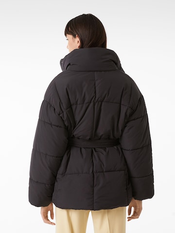 Bershka Winter Jacket in Black