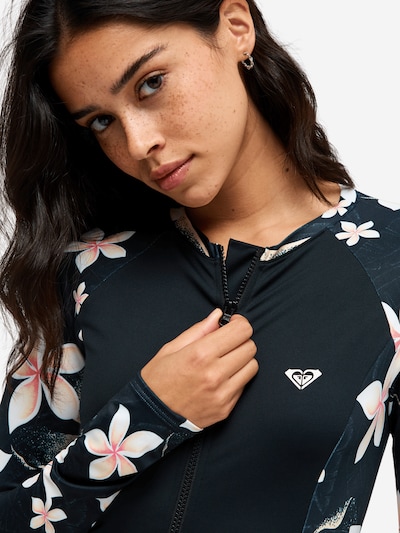 ROXY Performance Shirt in L in Pastel yellow / Anthracite / Rose / White, Item view