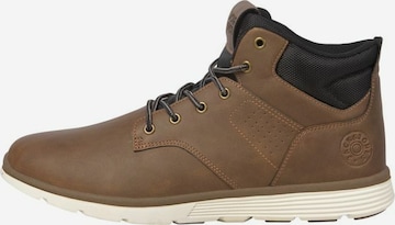 JACK & JONES Lace-Up Boots 'JOINER' in Brown: front