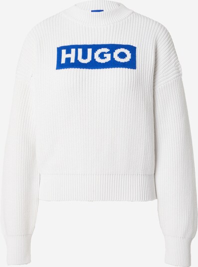 HUGO Pullover 'Sloger' in blau / weiß, Produktansicht