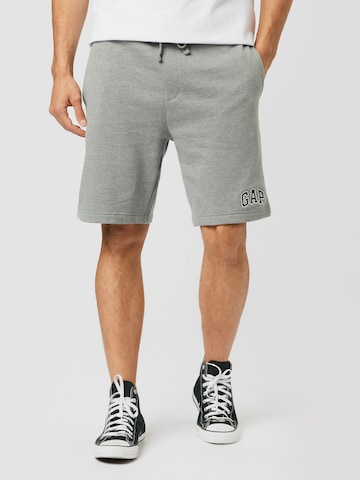 GAP Regular Trousers in Grey: front