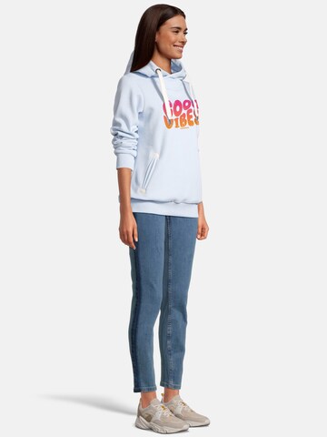 Pull-over 'Sünn - Good Vibes' salzhaut en bleu