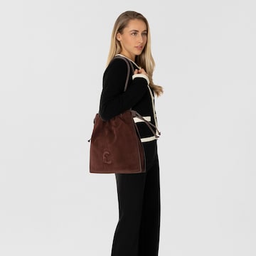 Sac bandoulière 'Dulse' Coccinelle en marron