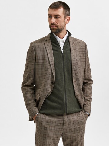 SELECTED HOMMERegular Fit Kardigan 'SLHBerg' - zelena boja