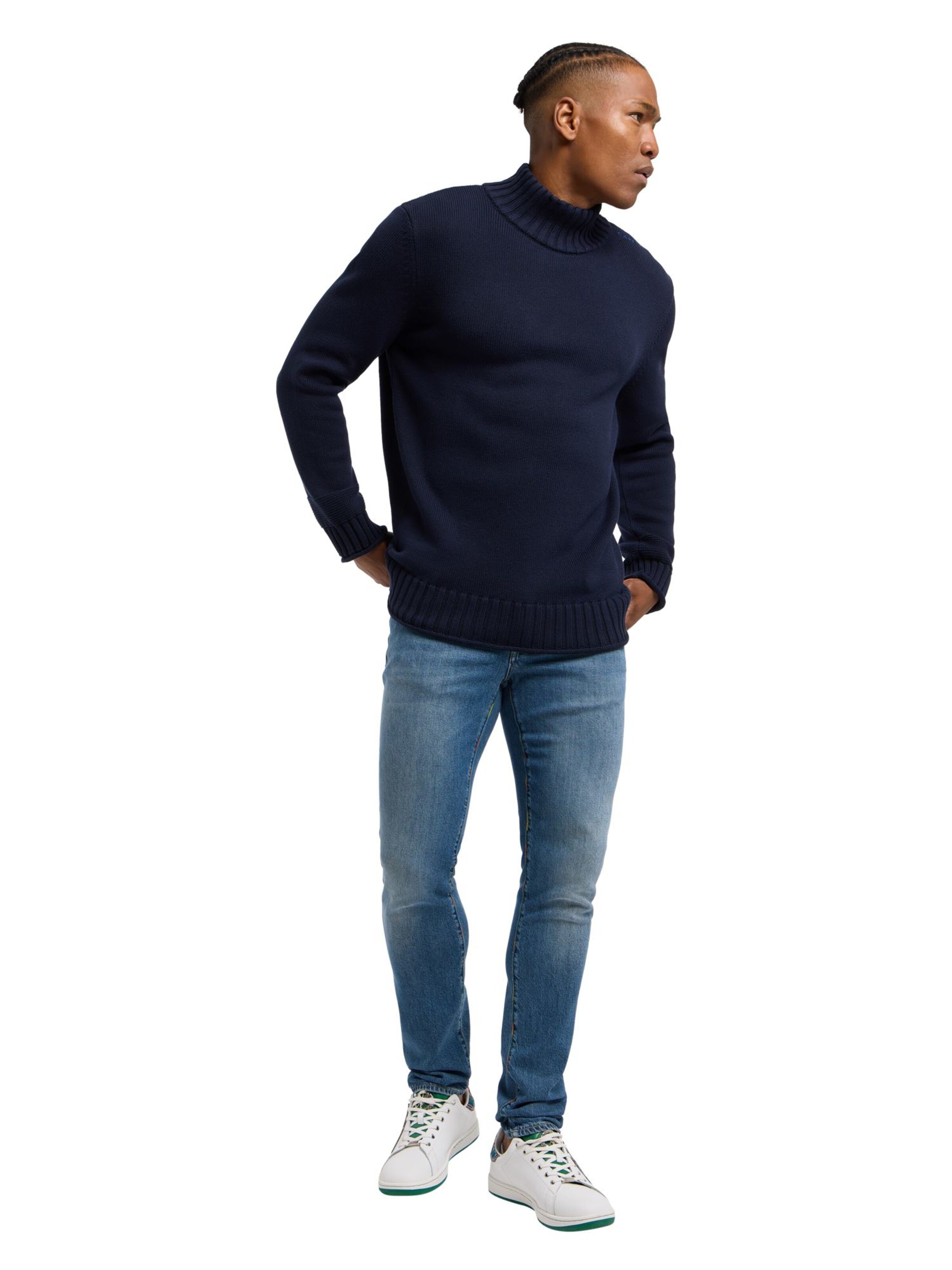 Carlo Colucci Pullover 'Doati' in Blau