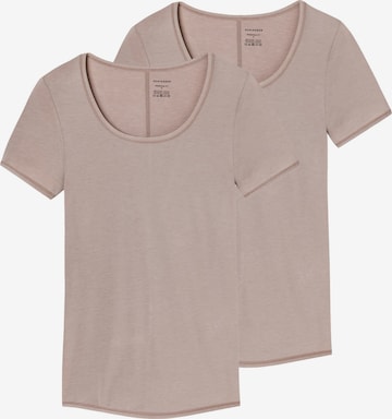 Maillot de corps SCHIESSER en marron : devant