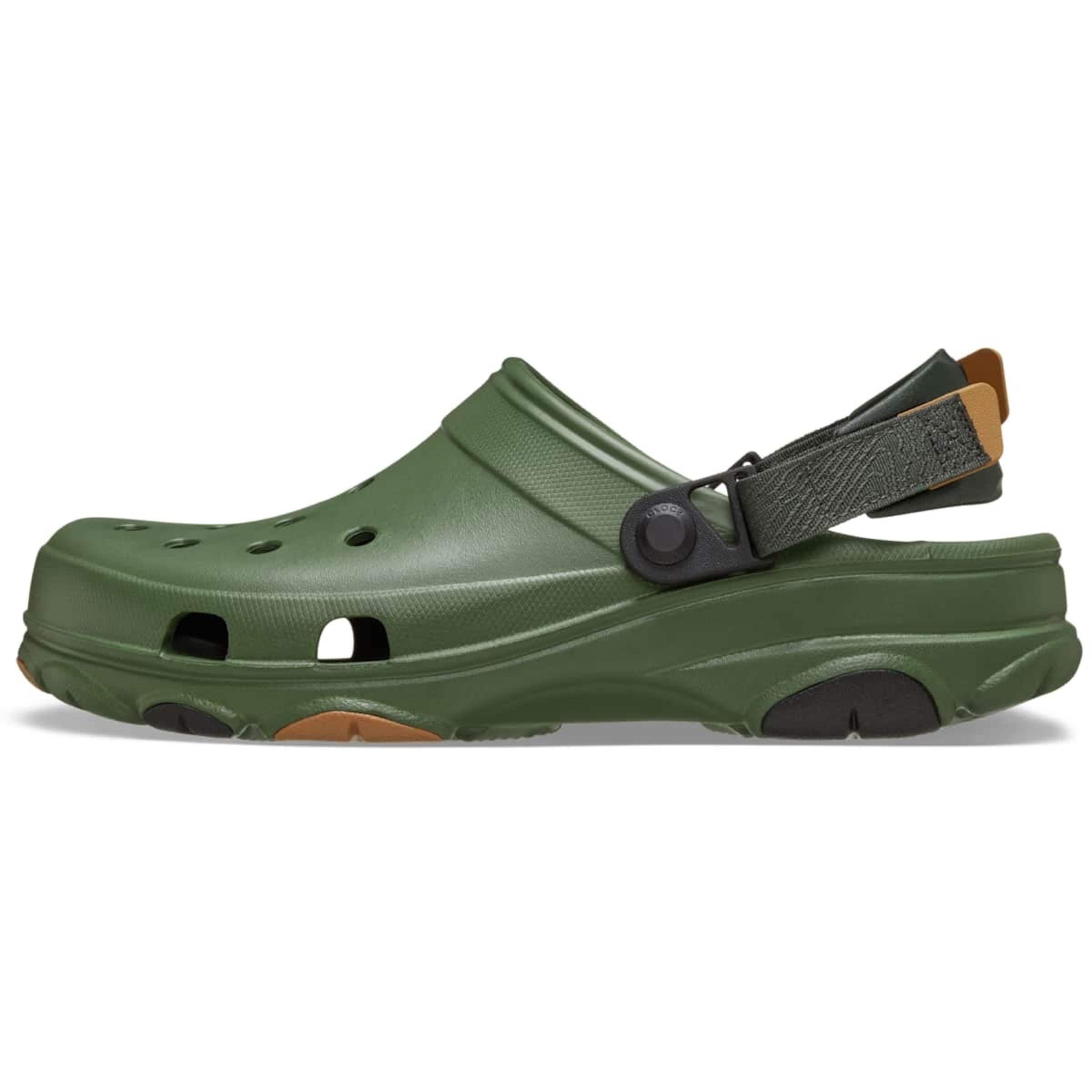 Crocs Σαμπό σε πράσινο: μπροστά