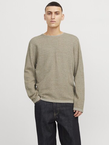 JACK & JONES Trui 'JJEGEORGE' in Grijs: voorkant