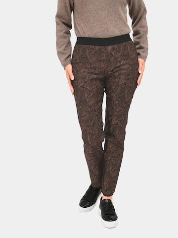 Regular Pantalon Goldner en marron : devant