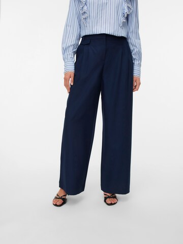 Wide Leg Pantalon à pince 'VMDREA' VERO MODA en bleu : devant