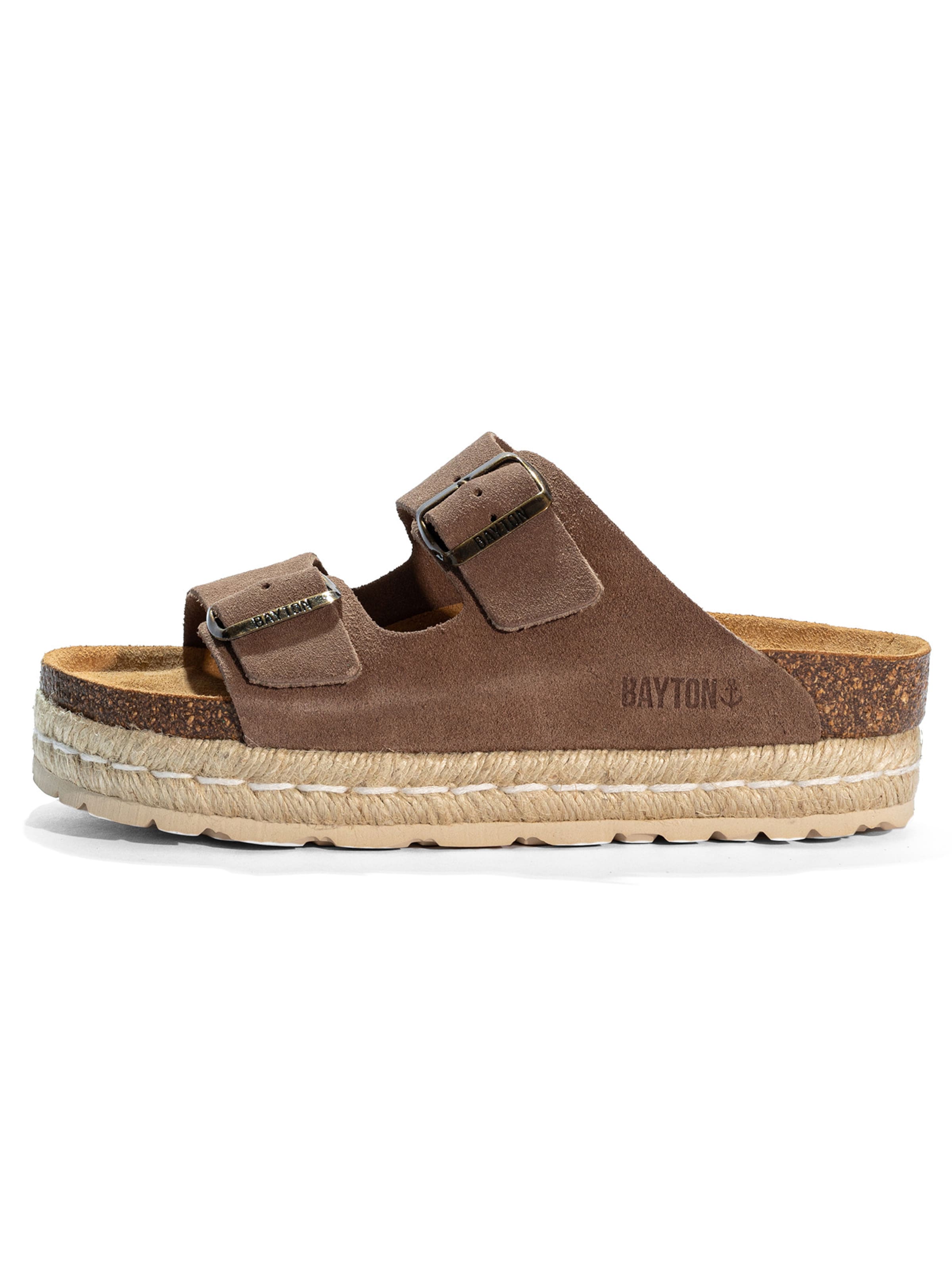 Sandalo di Bayton in beige: frontale