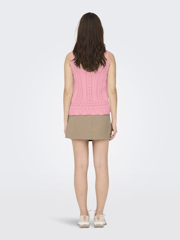 Top in maglia 'Lyzet' di ONLY in rosa