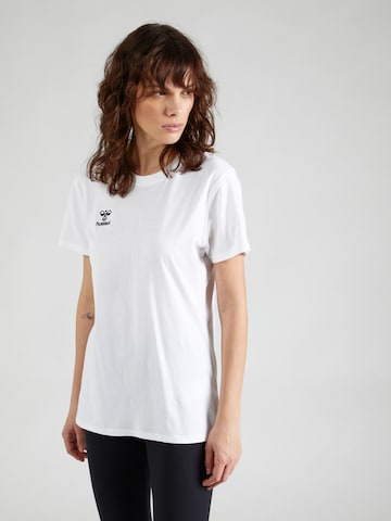 Hummel Λειτουργικό μπλουζάκι 'Go 2.0' σε λευκό: μπροστά