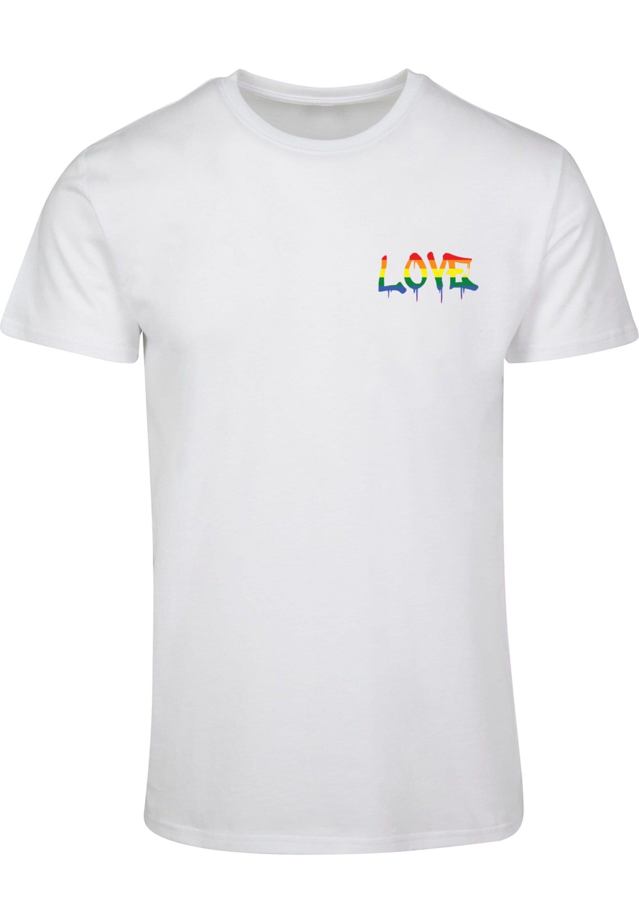 Maglietta 'Love Teddy' di Merchcode in bianco: frontale