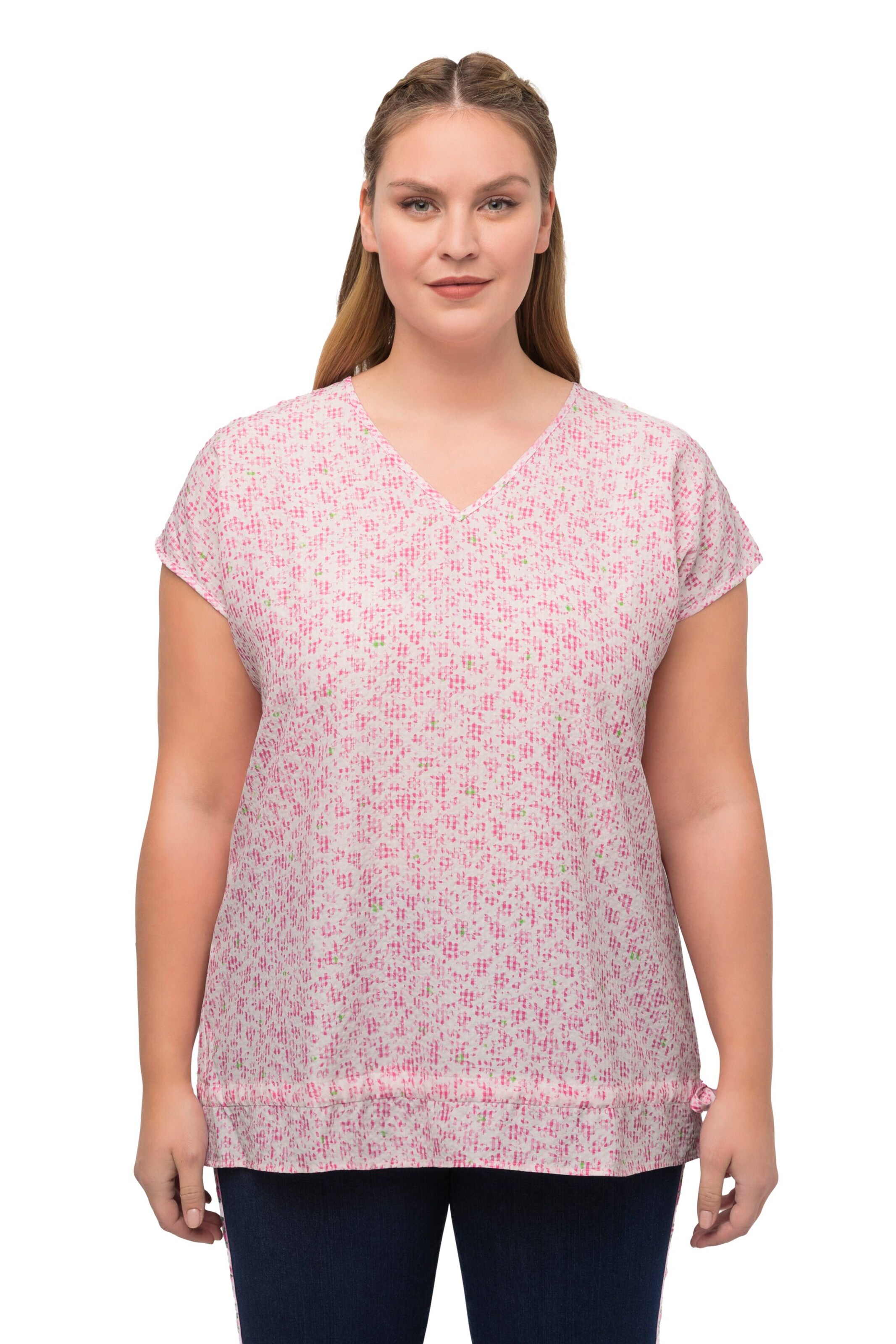 Ulla Popken Bluse in Pink: Vorderseite