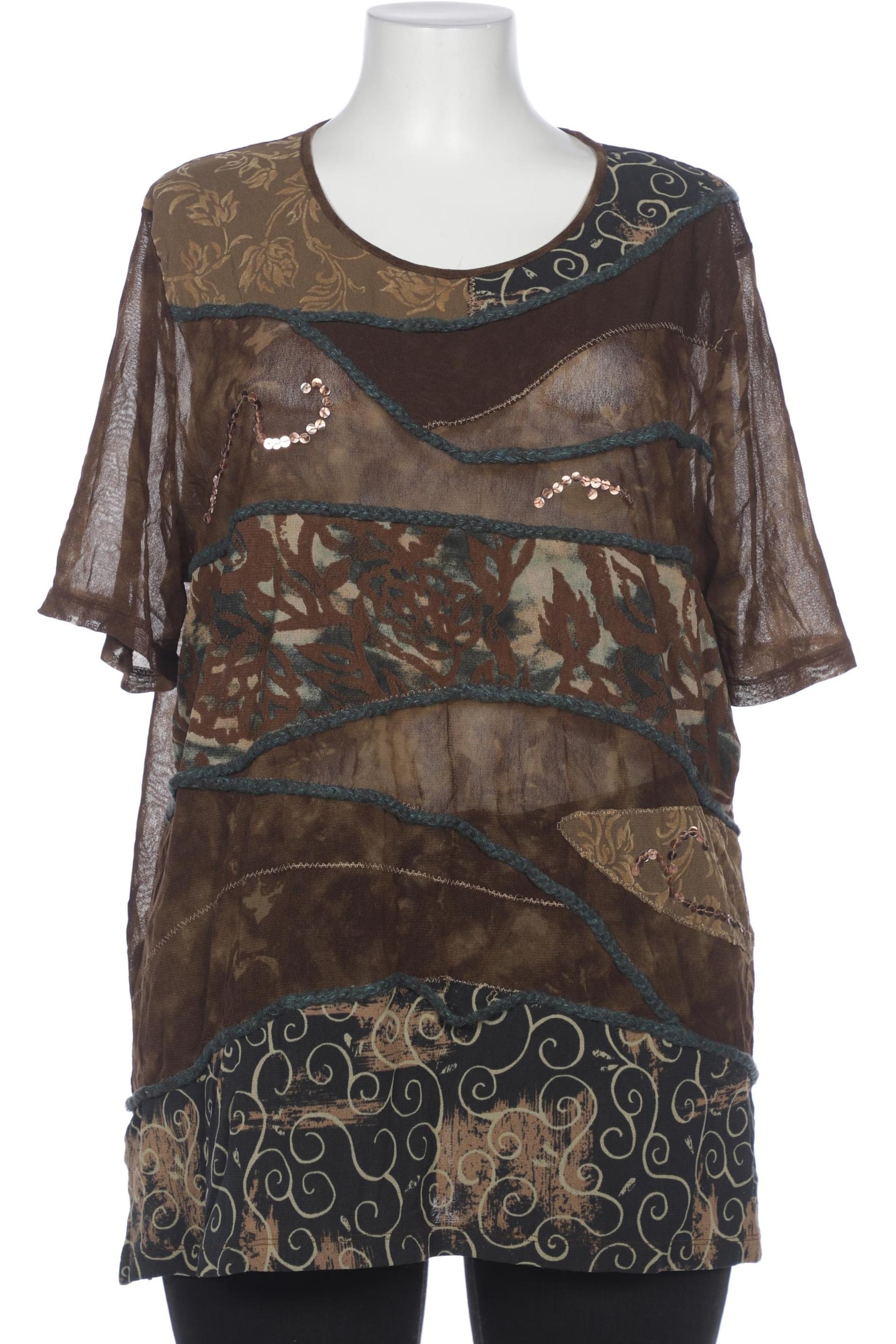 OUI Top & Shirt in XXL in Brown: front
