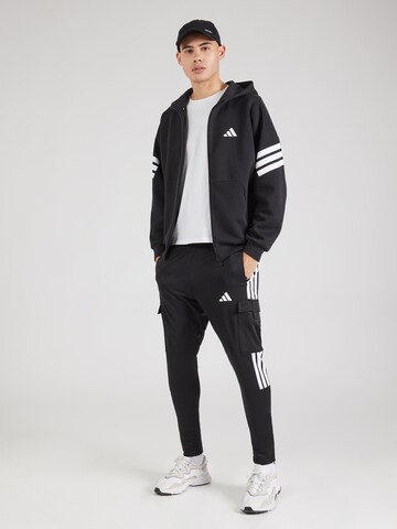 ADIDAS SPORTSWEAR Sports sweat jacket 'FI' in Black