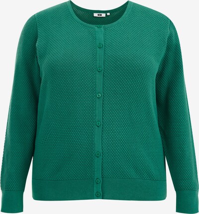 WE Fashion Adīta jaka, krāsa - zaļš, Preces skats