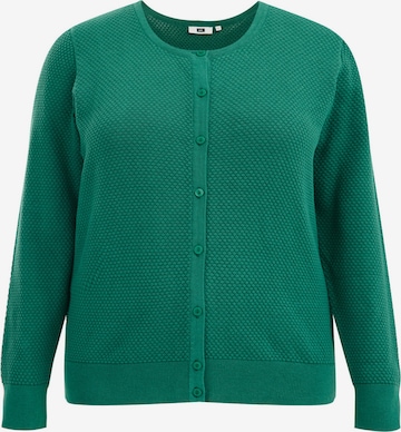 Cardigan WE Fashion en vert : devant