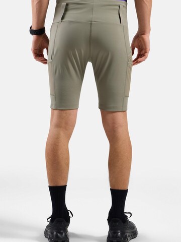 ODLO Slim fit Sports trousers 'X-ALP TRAIL CARGO' in Beige