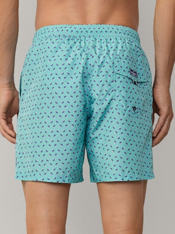 Hackett London Badeshorts 'Mini Shell' in Grün