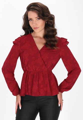 faina - Blusa en rojo: frente