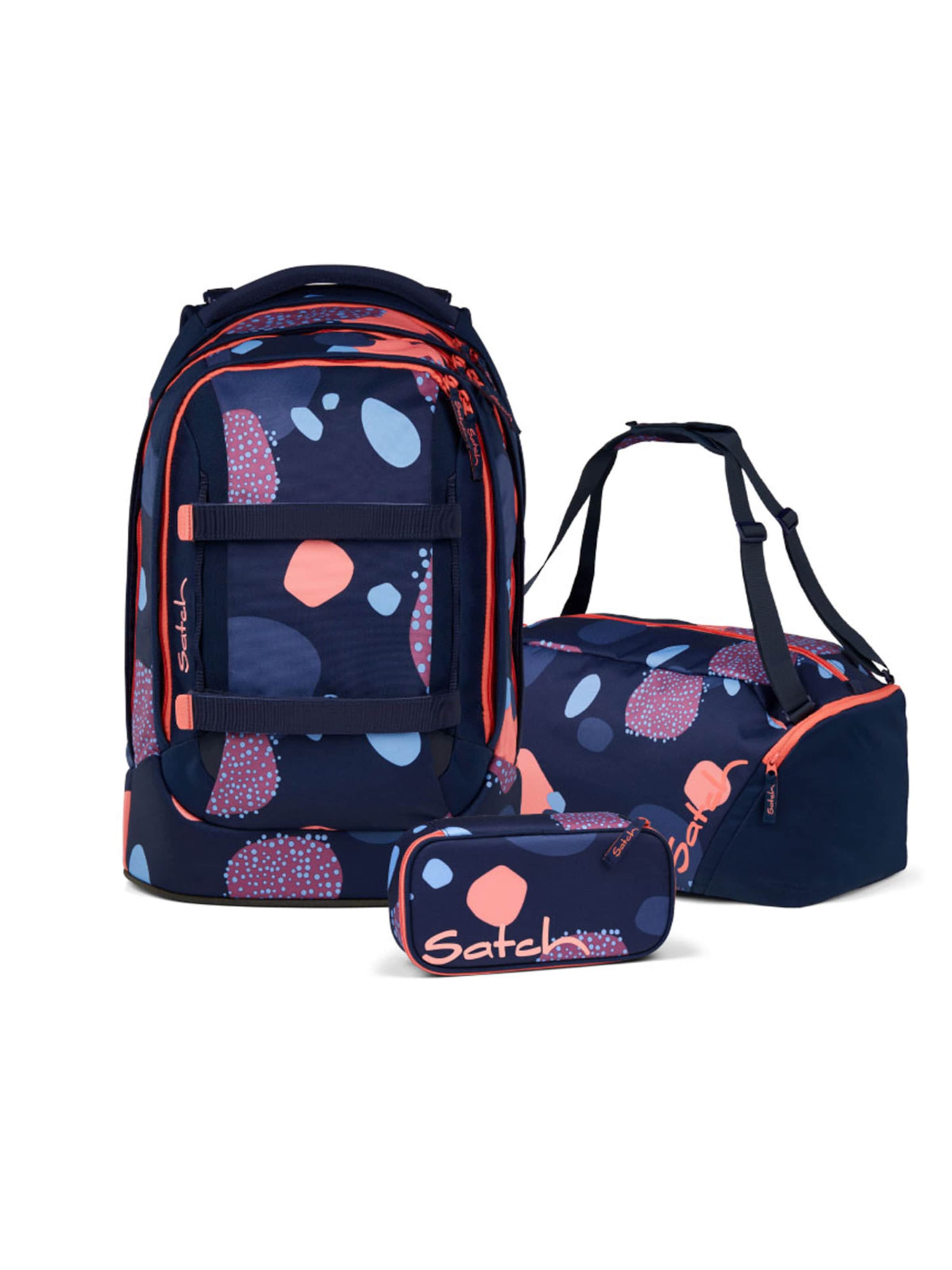 Satch Rucksack 'Pack Schulrucksack Set 3tlg'‌‌‌ in Lila: Vorderseite