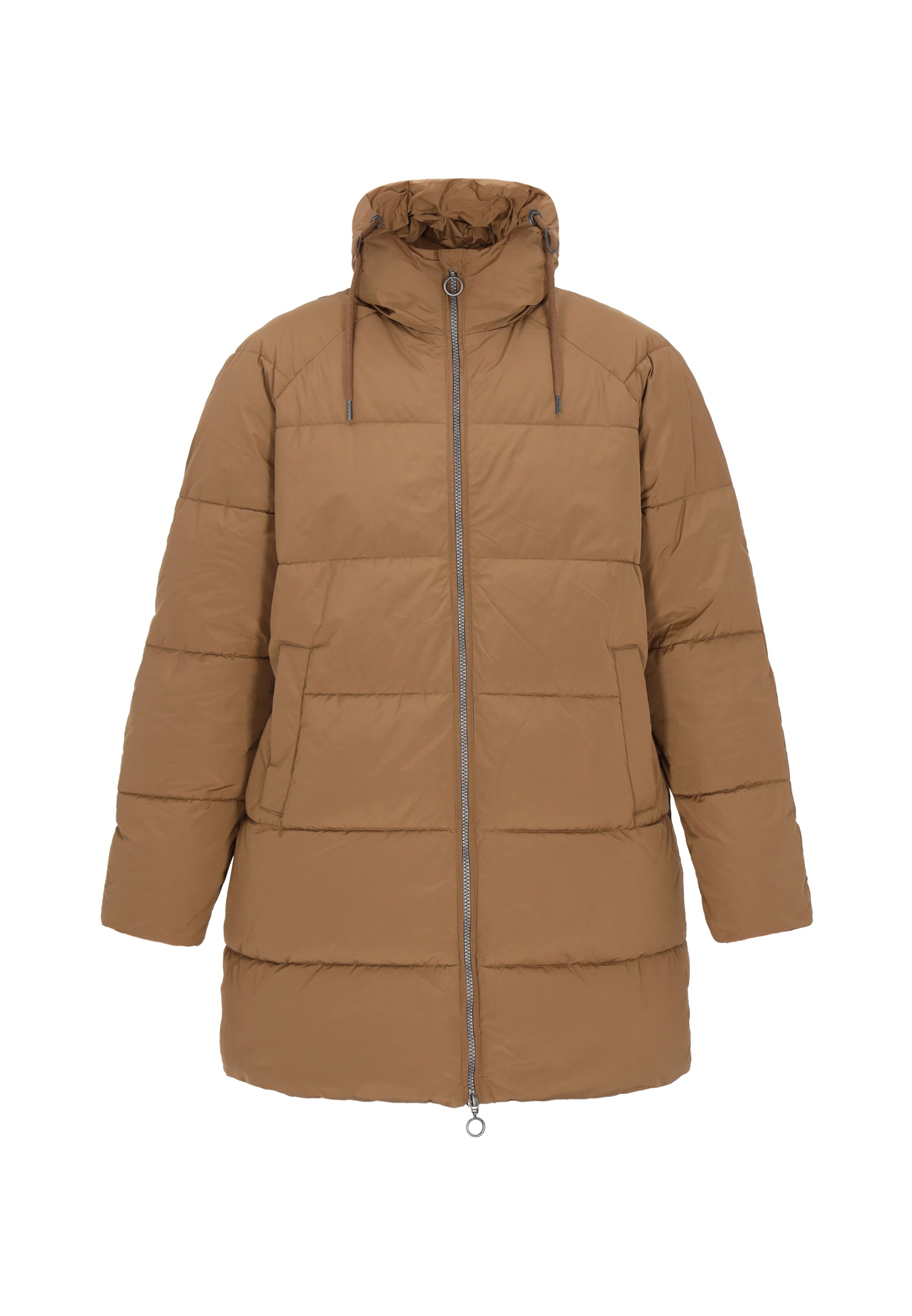 DreiMaster Maritim Wintermantel in de kleur Donkerbeige, Productweergave