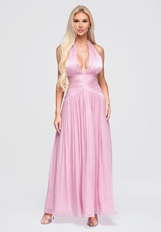 Robe de soirée Ombre en rose : devant