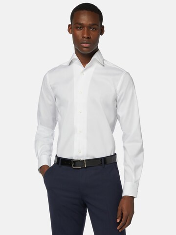 Boggi Milano - Ajuste regular Camisa en blanco: frente