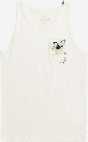 Jack & Jones Junior - Camiseta 'CHILL' en blanco: frente