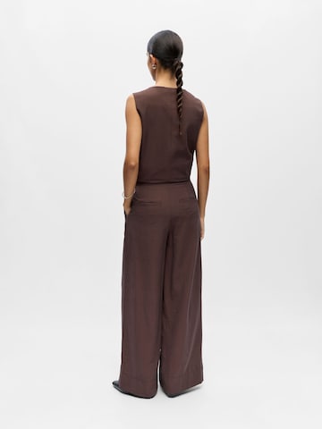 Loosefit Pantaloni con pieghe di OBJECT in marrone