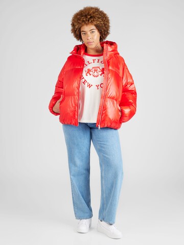 Tommy Hilfiger Curve Jacke 'New York' in Rot