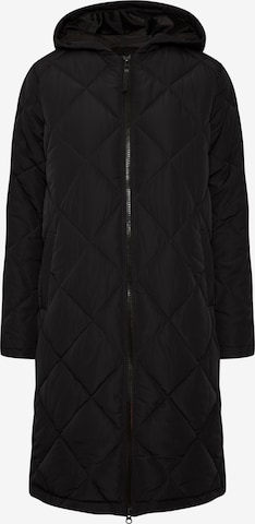 Oxmo Between-Seasons Coat 'Stanca' in Black: front