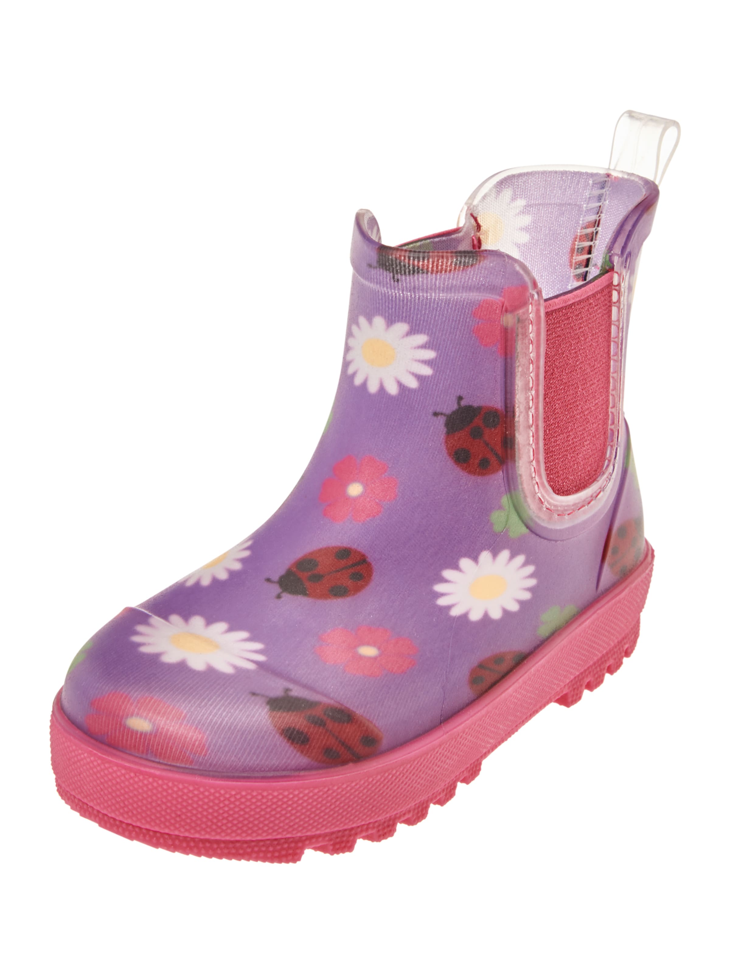 Bottes en caoutchouc 'Marienkäfer' PLAYSHOES en violet : devant