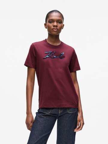 Karl Lagerfeld - Camisa em vermelho: frente