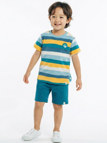 SIGIKID Regular Pants 'Bermuda Blue & Bright' in Green