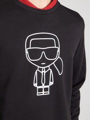 juoda Karl Lagerfeld Megztinis be užsegimo