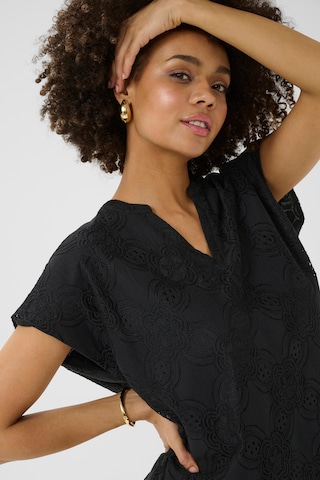 Chemisier 'Sigla Olu' CULTURE en noir