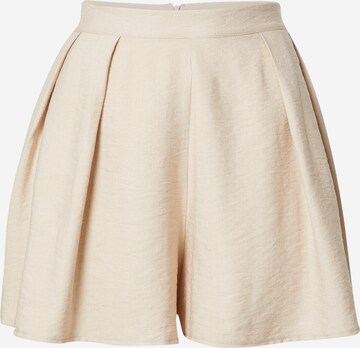 millane Loosefit Bandplooibroek 'Sidney' in Beige: voorkant