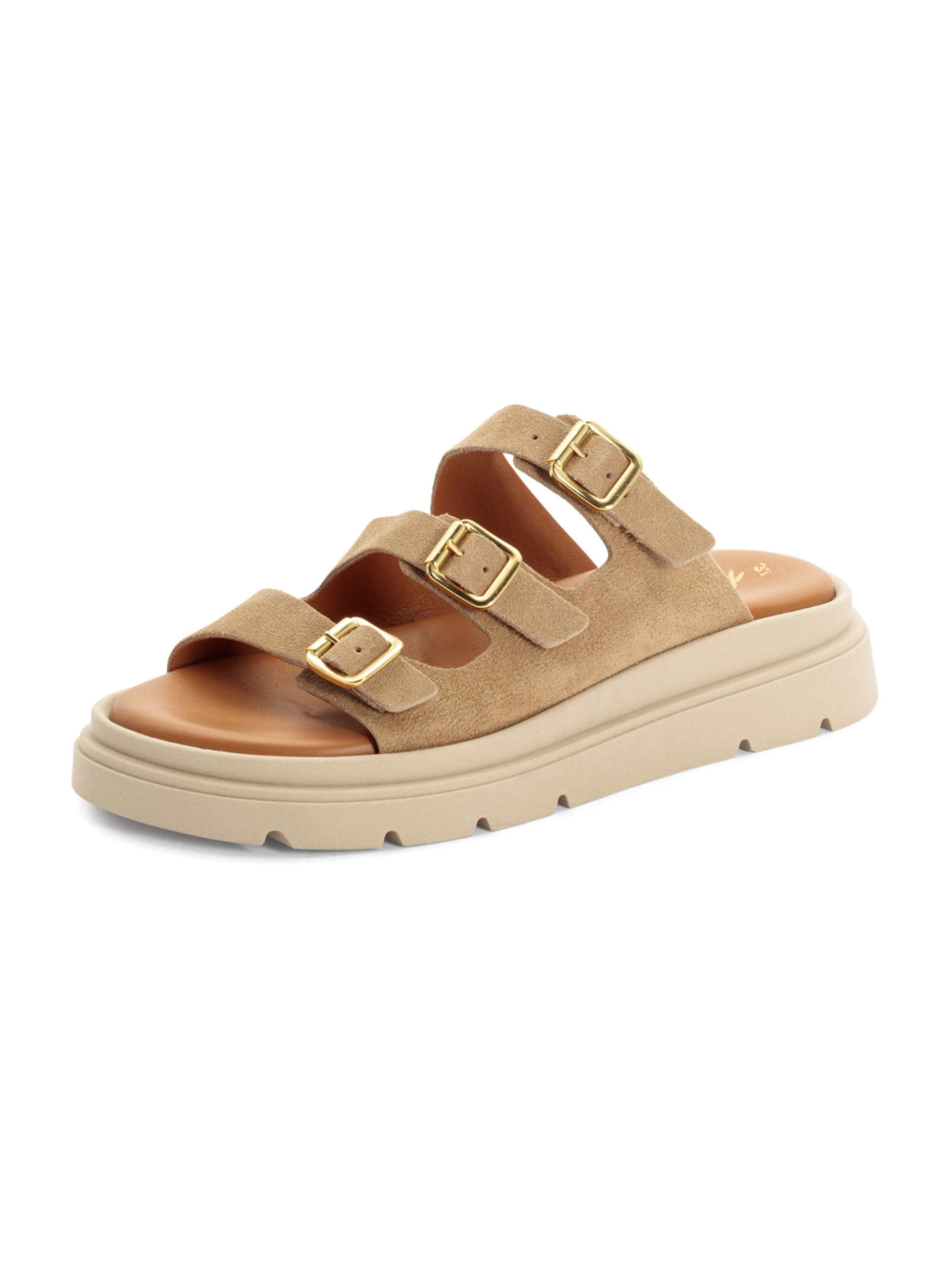 Tamaris - Zapatos abiertos en beige: frente