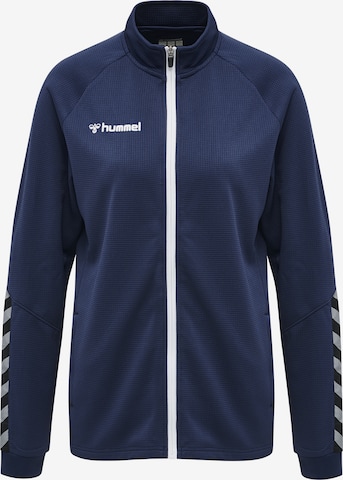 Hummel Trainingsjack in Blauw: voorkant