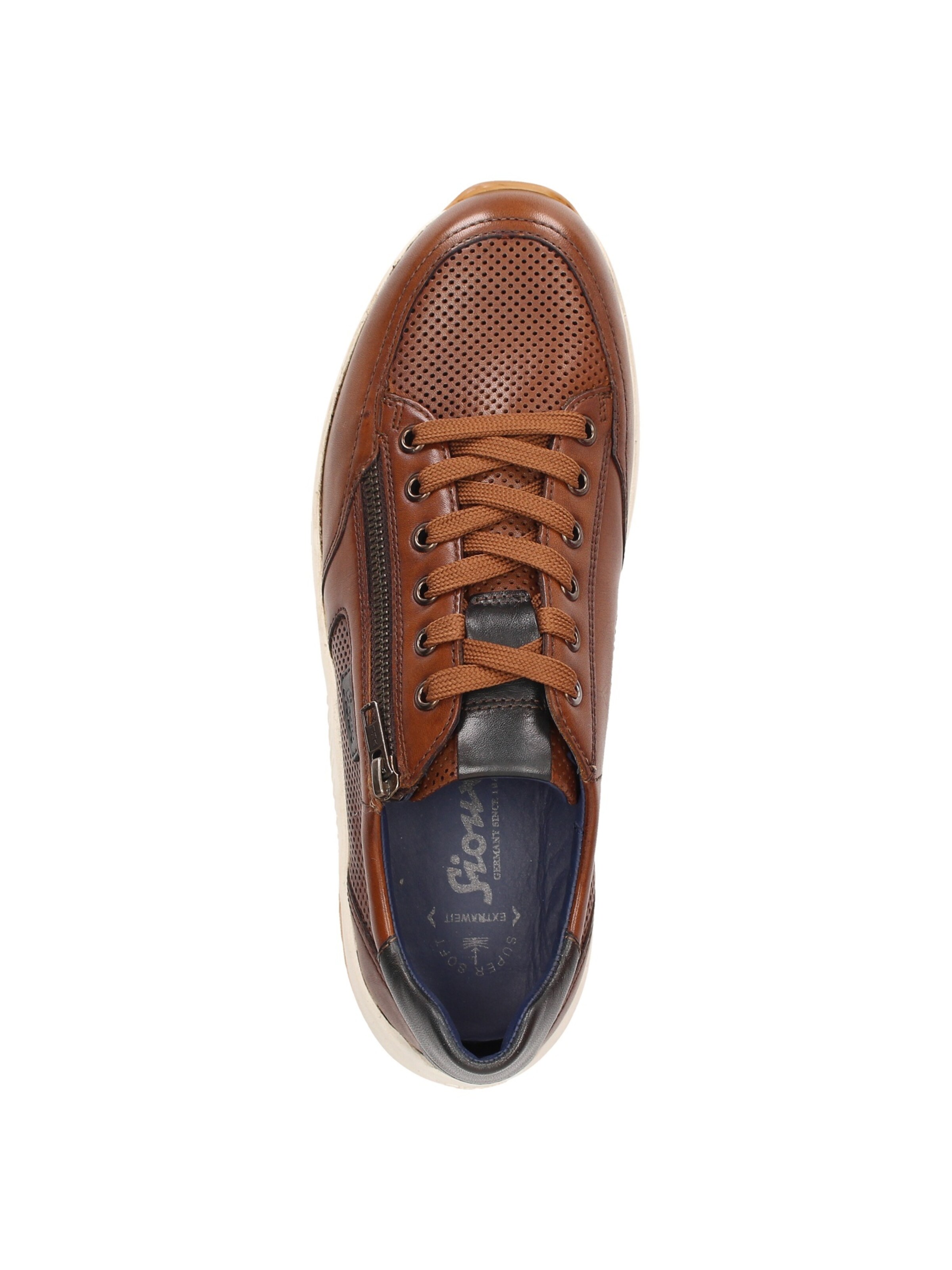 SIOUX Sneakers laag 'Turibio' in Bruin