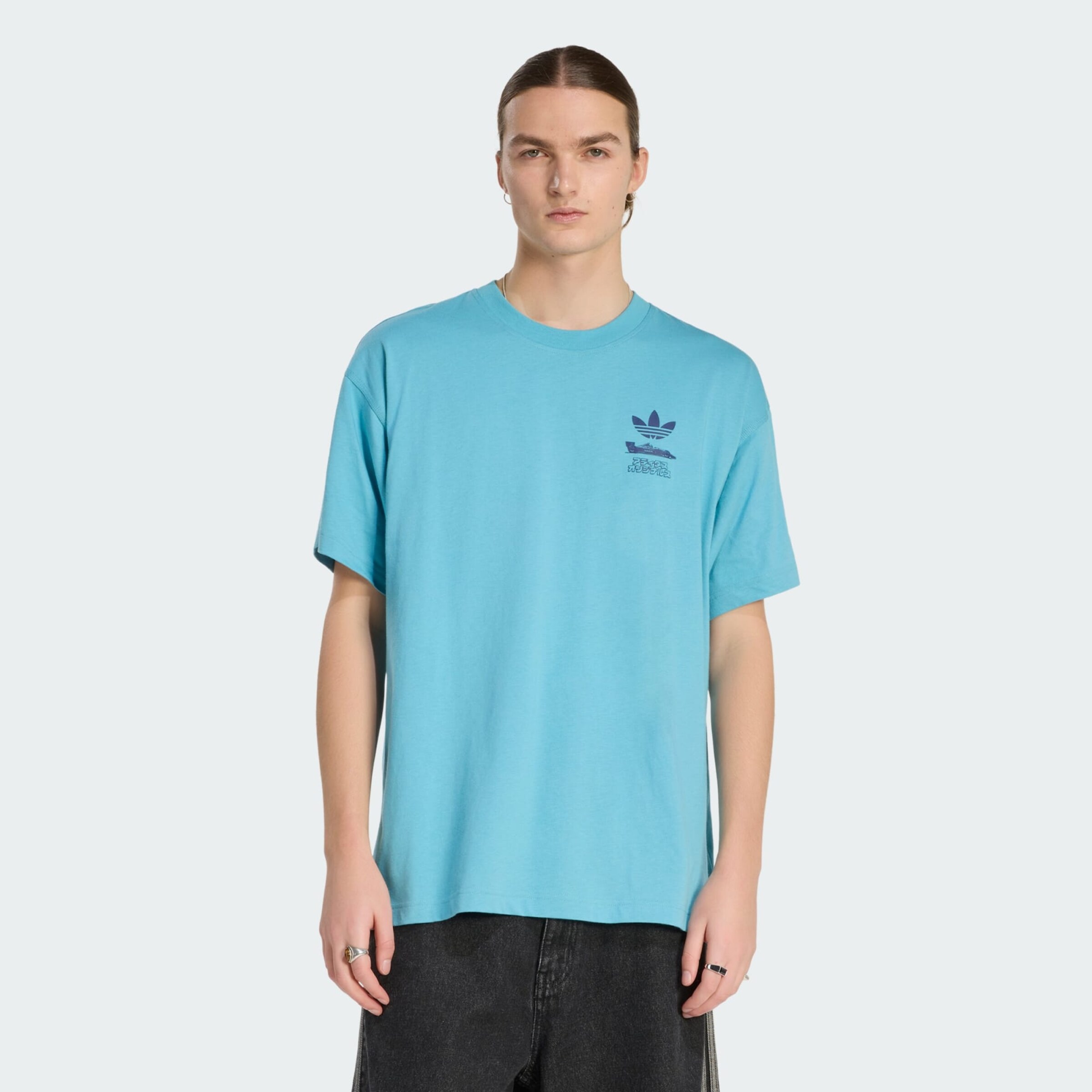 T-Shirt 'Japanese Racing' ADIDAS ORIGINALS en bleu