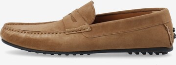 Bianco Moccasins in Brown: front