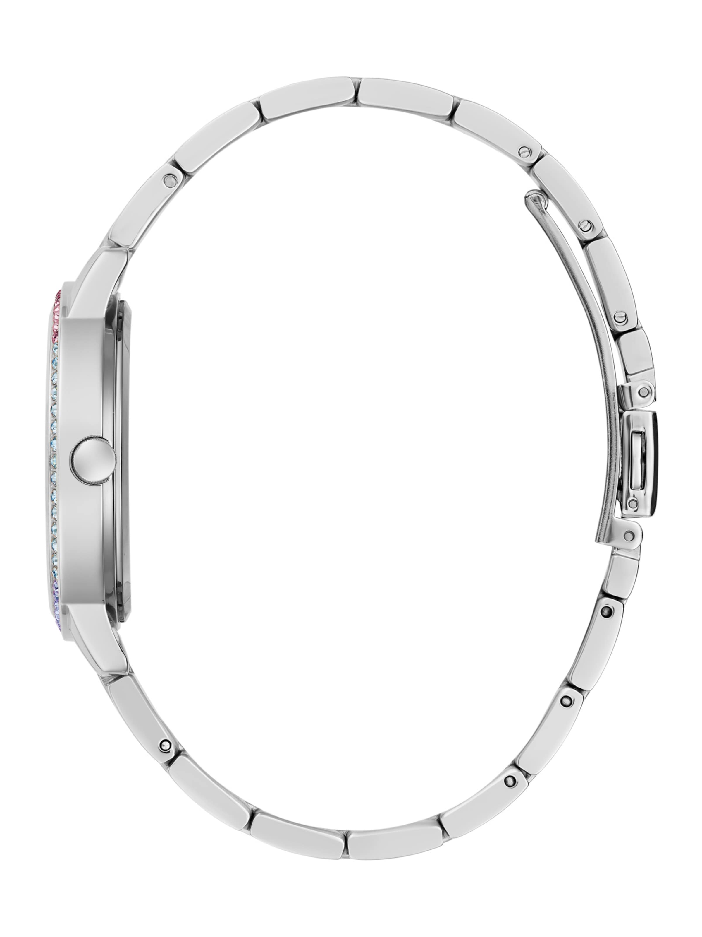 GUESS Uhr 'Three Of Hearts' in Silber