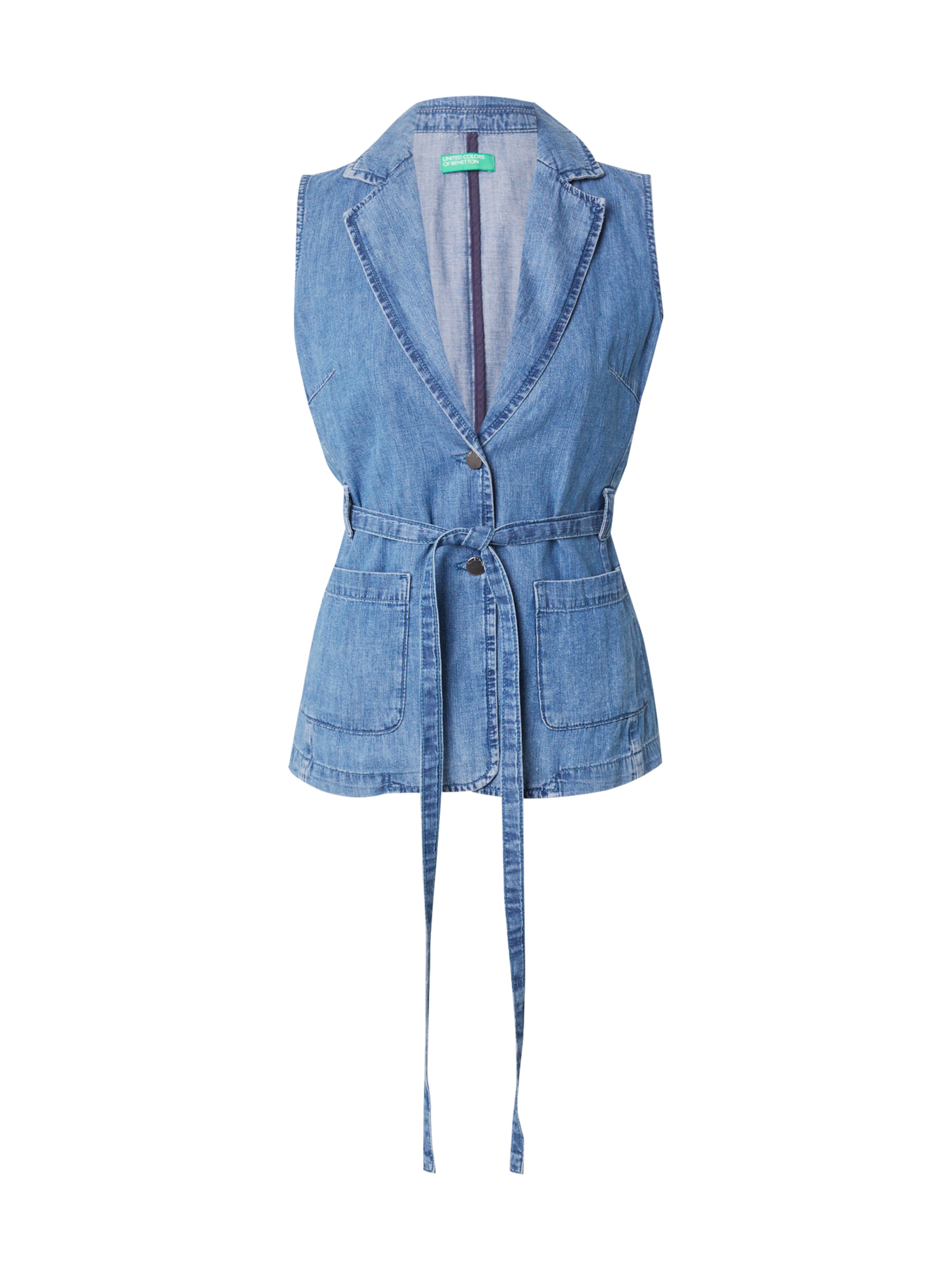 Gilet UNITED COLORS OF BENETTON en bleu : devant