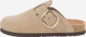 Piece Of Mind Clogs 'Comfort' in Beige: voorkant